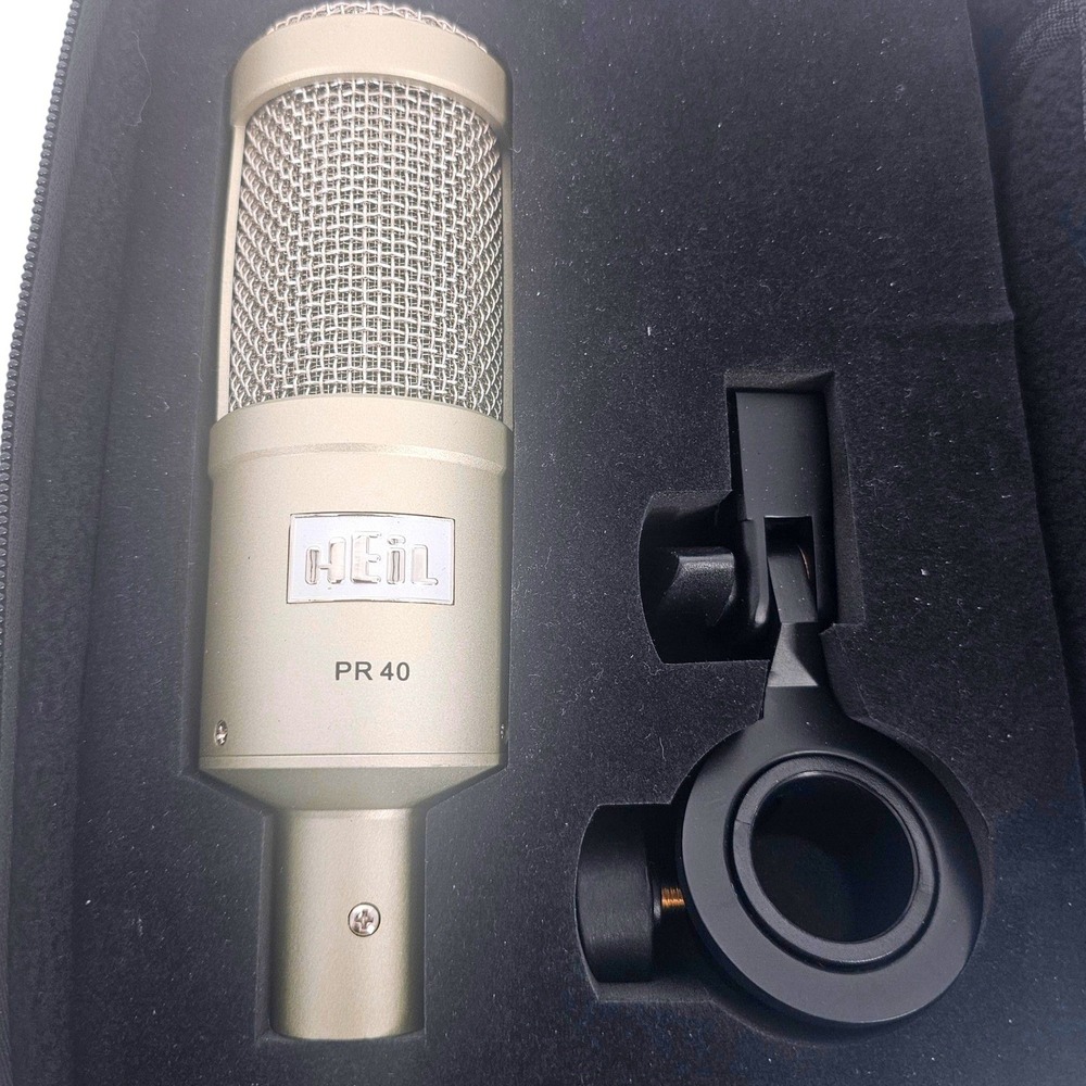 Heil Sound PR 40 Dynamic Cardioid Microphone Champagne with Padded Carrying Case